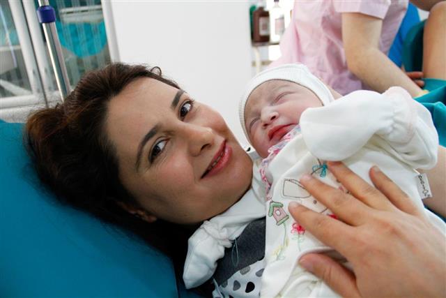 Newborn and Mother in hospital