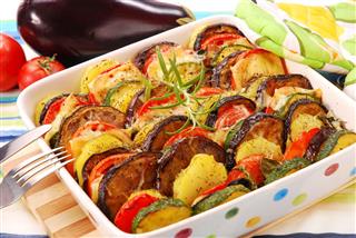 Vegetables Baked With Cheese