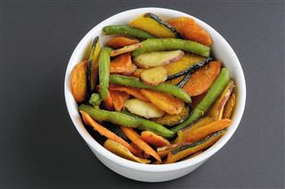 Oven Baked Dried Vegetables