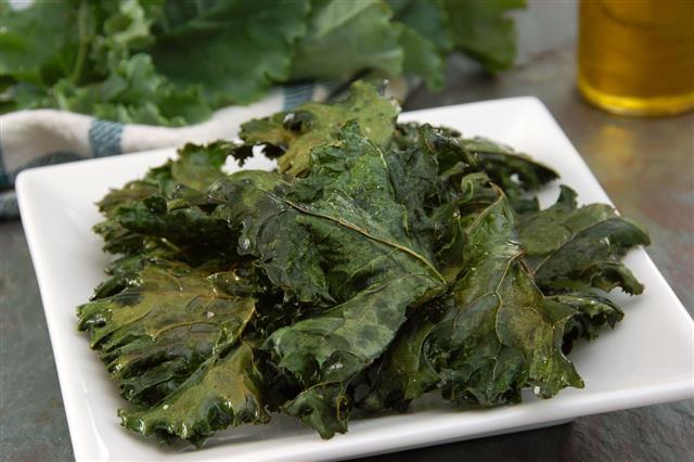 Salted And Baked Kale Chips