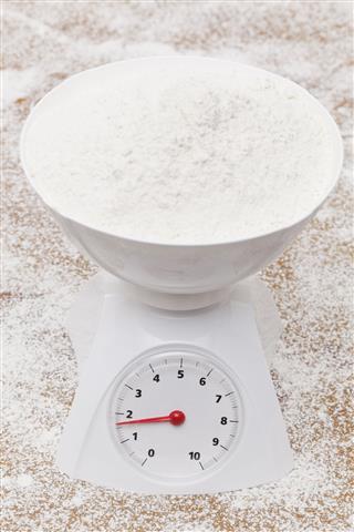 Weight Scale With Flour