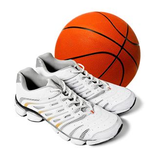 Sports Shoes And Basketball