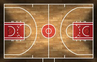 A Detailed Diagram of the Basketball Court