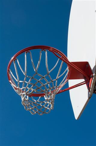 Red Basketball Hoop