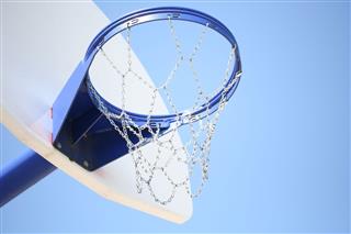Blue Basketball Hoop