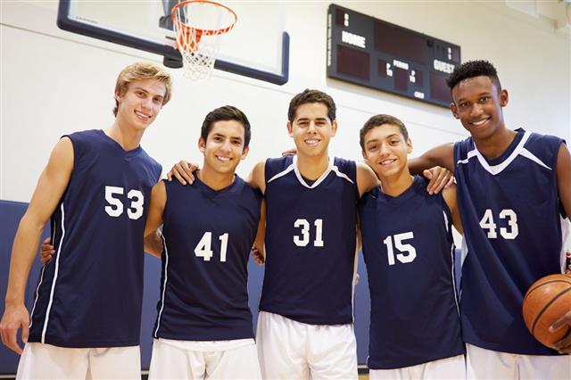 Male High School Basketball Team