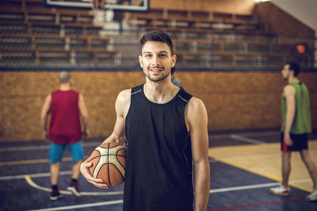 Young Smiling Basketball Player