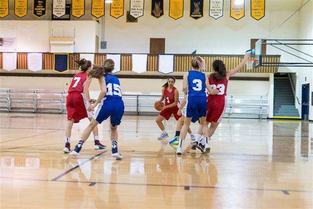 Girls High School Basketball Game