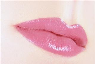 Healthy Glossy Pink Lips