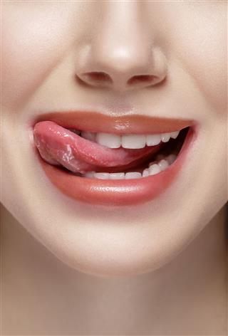 Natural Tongue Open Mouth