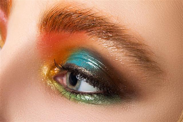 Womans Eye With Makeup