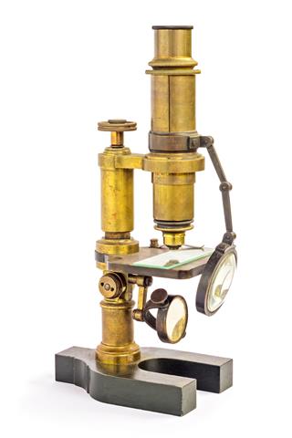 Old Fashion Brass Microscope