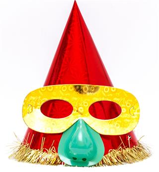 Purim Clowns Cap With Funny Mask