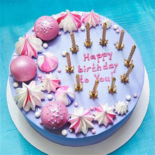 Cake with congratulations happy birthday