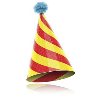Colorful Glossy Hat For Celebration