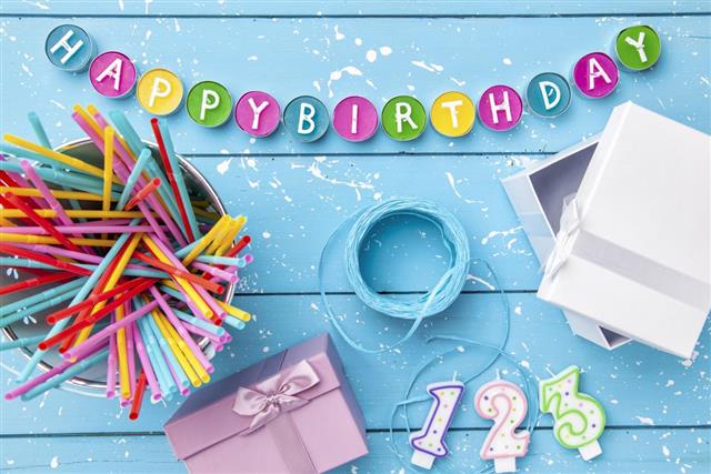 Colorful Happy Birthday background