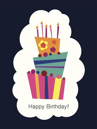 Front Image Of A Birthday Card