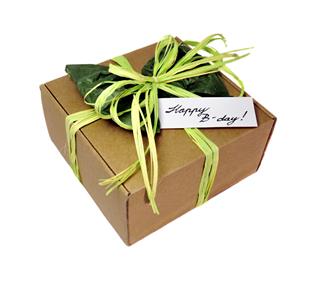 Gift Box For A Green Birthday