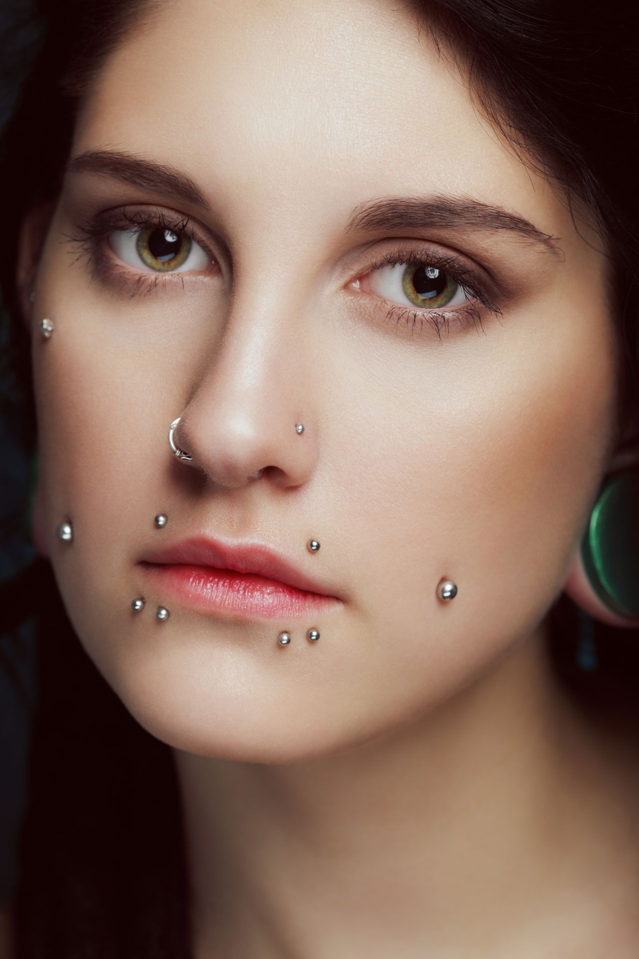 Sale Piercings All Over The Face In Stock