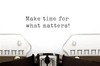 Make Time For What Matters Quote