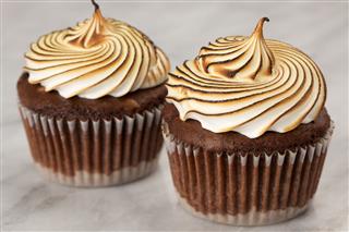 Chocolate Cupcakes With Vanilla Frosting