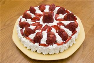 Cake With Strawberries
