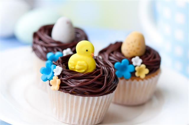 Easter Chick Cupcakes