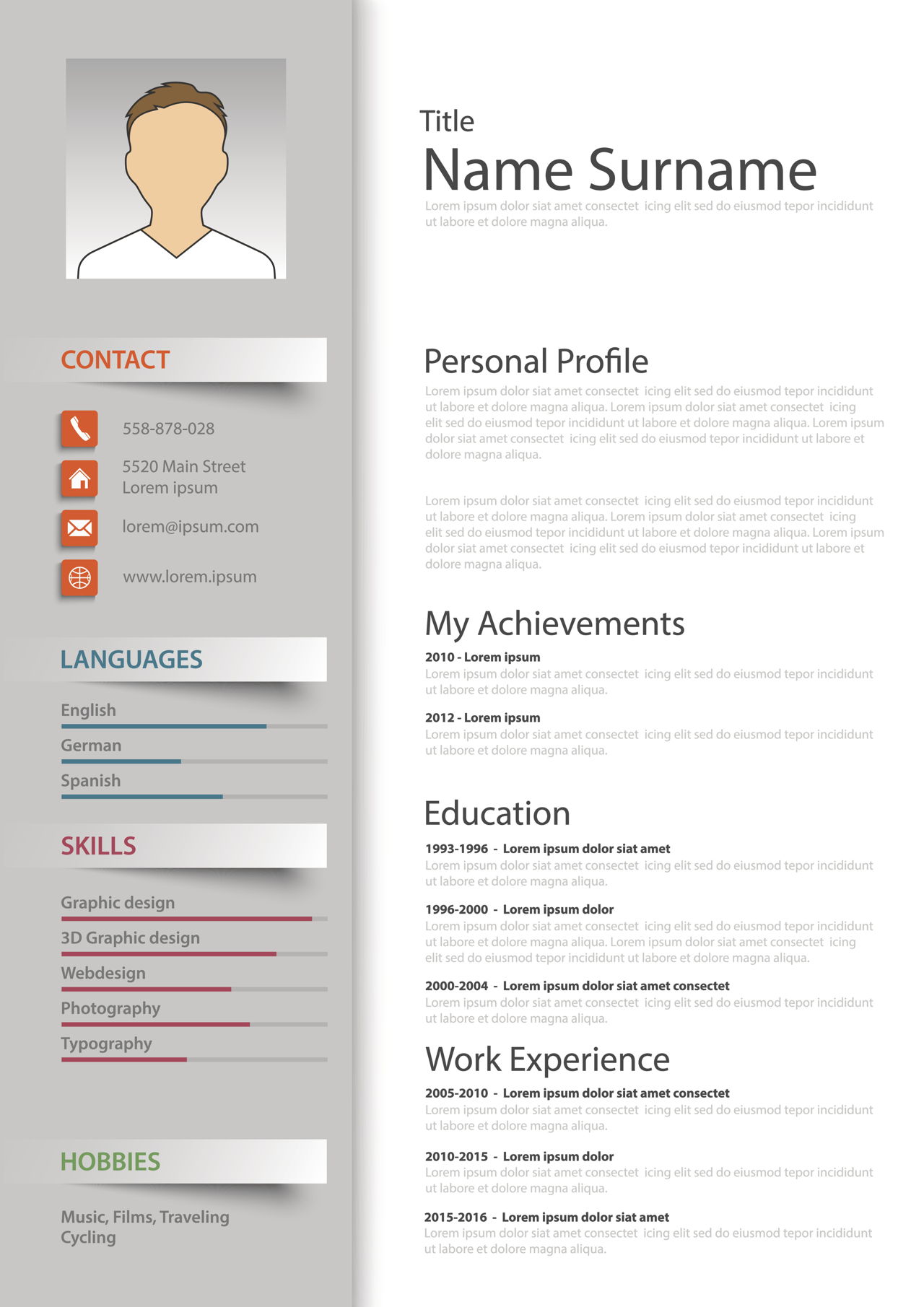 blank resume forms