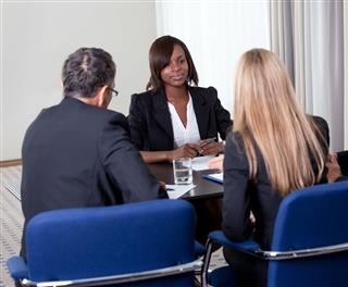 Managers Interviewing Female Candidate