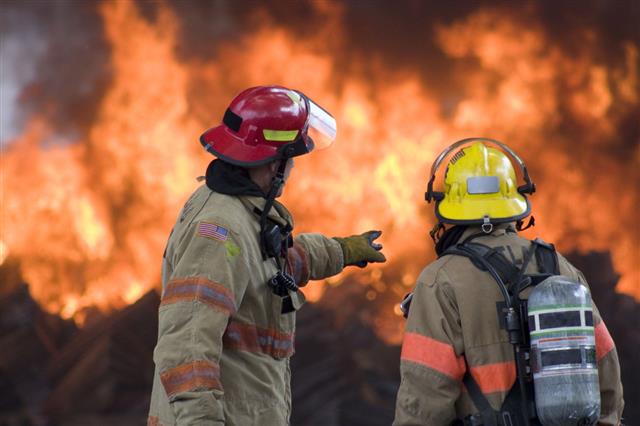 Instructing A Firefighter