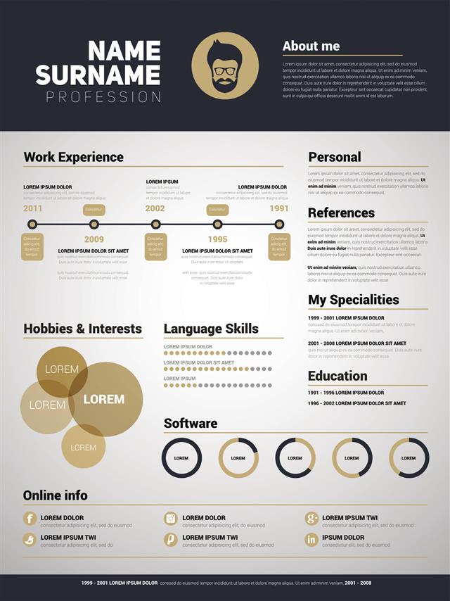 Resume Template With Simple Design