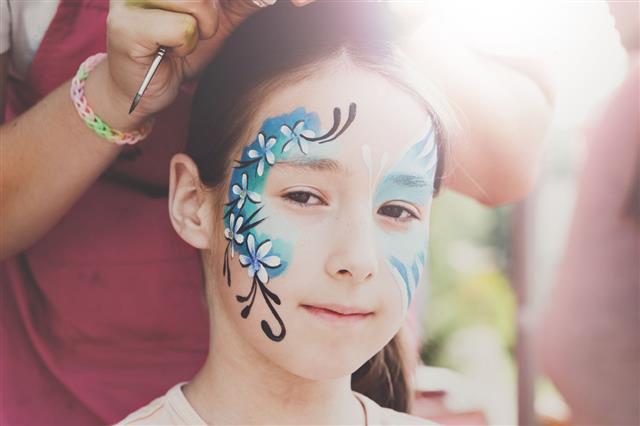 Child With Painted Face