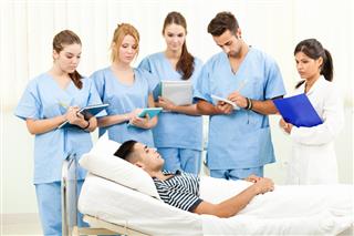 Medical Students In Hospital