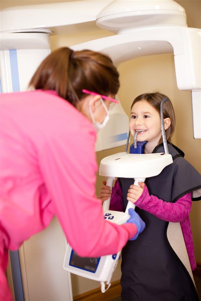 Girl Getting Teeth X Ray
