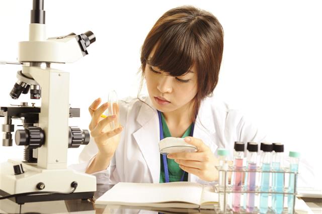 Female Medical Researcher