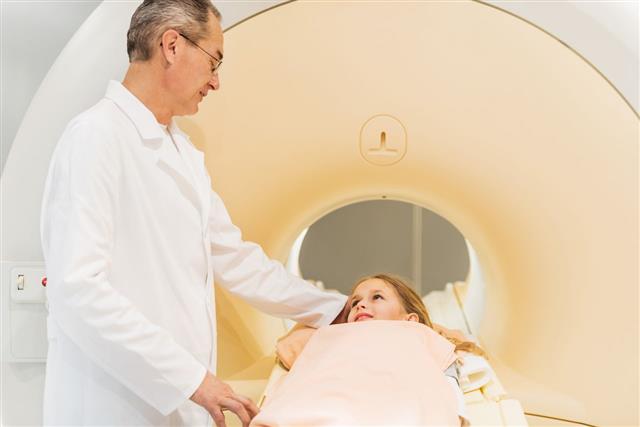 Radiologist Talking To Little Girl