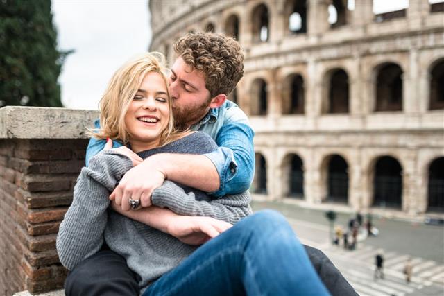 Kissing Couple At Rome
