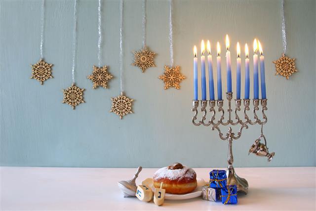 Jewish Holiday Hanukkah Background