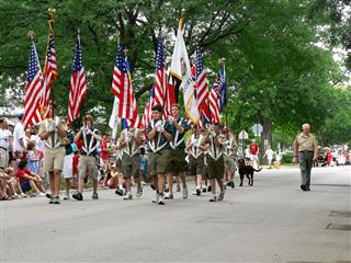 Boy Scouts Marching Parade
