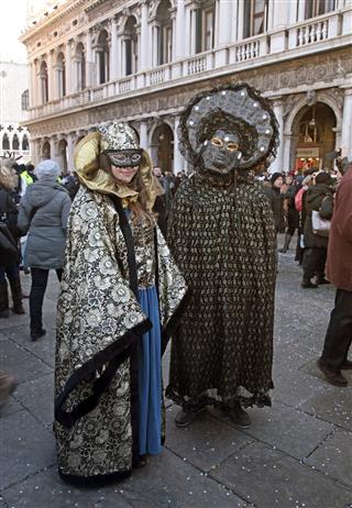 Costume On Carnival In Venice
