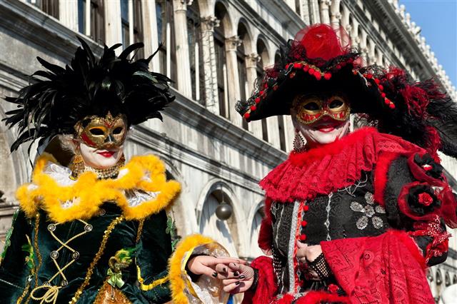 Masks Of Venice Carnival