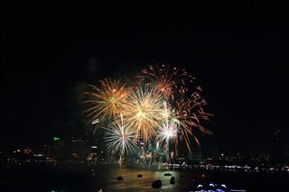 Fireworks At The Sea