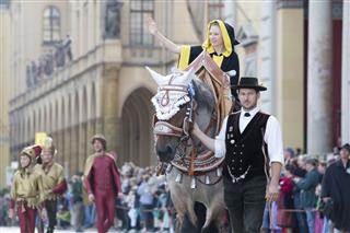 Oktoberfest Traditional Costume And Riflemens Parade