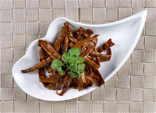 Bamboo Shoots In Small Bowl