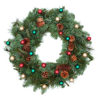 Christmas Wreath With Ornaments
