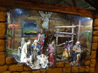 Religious Statues In Nativity Scene