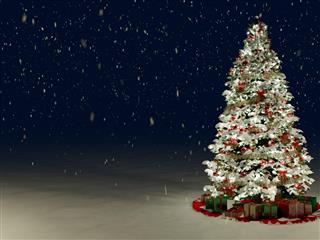 Snow Covered Christmas Tree