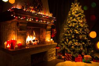 Christmas Interior With Tree