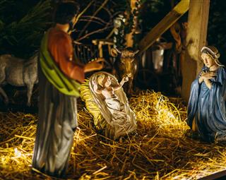 Nativity Scene On The Streets
