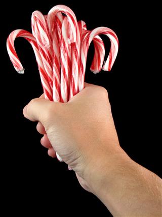 Giving Candy Canes